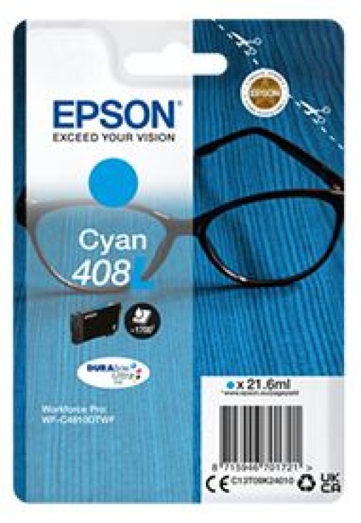 Tinteiro Epson 408L Azul 21.6ml 1700 Pág