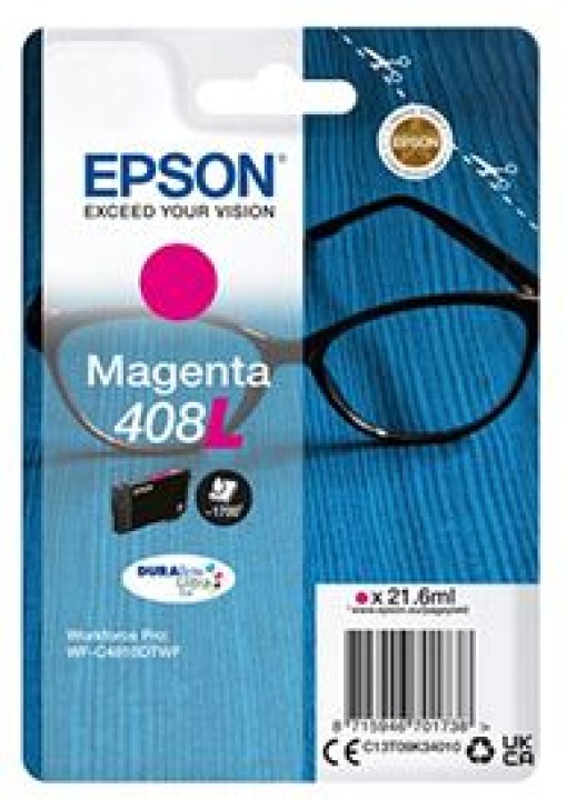 Tinteiro Epson 408L Magenta 21.6ml 1700 Pág