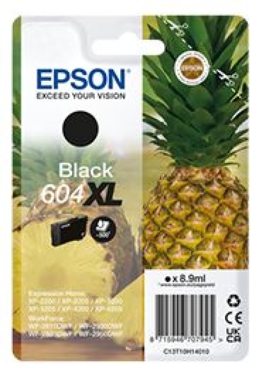 Tinteiro Epson 604XL Preto 8,9ml 500 Pág