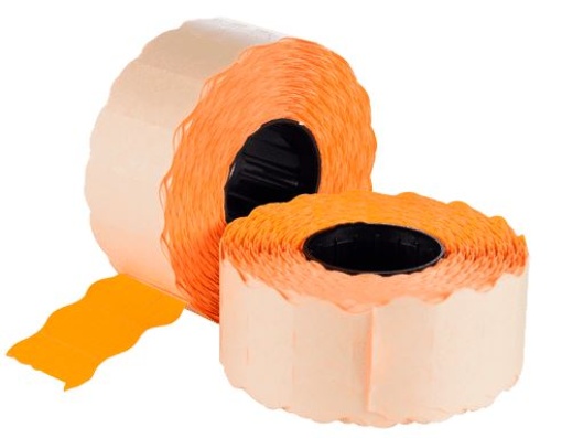 Etiqueta 26x12 AD2 Laranja FL (Redonda)