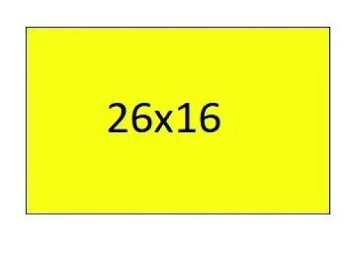 Etiqueta 26x16 AD2 Amarela FL (Rectangular)