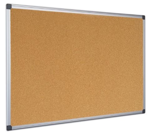 Quadro Cortiça 1200x1200 Aro Aluminio Maya Value (Bi-Office)