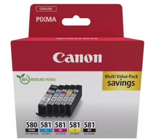 Tinteiro Canon 580/581 XL Multipack 4Cores
