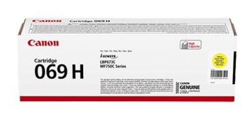 Toner Canon 069H Amarelo Pág.5500 