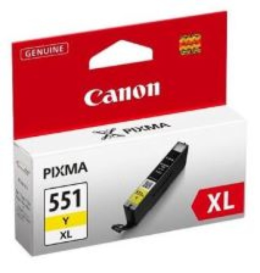 Tinteiro Canon CLI 551XL Amarelo (6446B001)