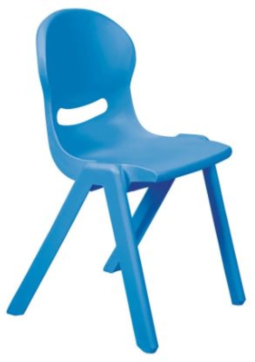 Cadeira PLA 45cm Azul Escuro Ral5010