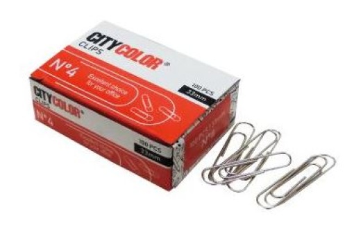 Clips Citycolor Nº 4 33mm Cx.100