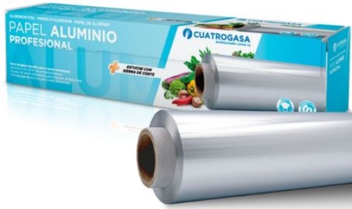 Rolo Aluminio Liso 400mm 1.5kg 13mic