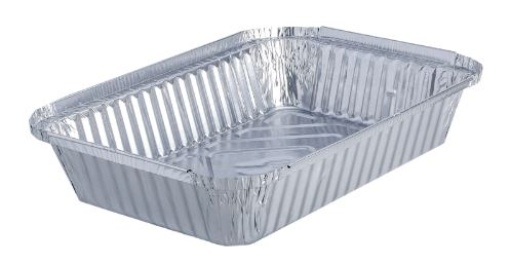 Emb. Aluminio Rect. 1250ml C/Tampa