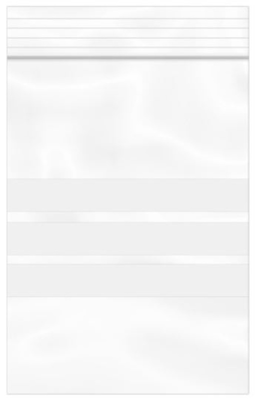 Saco Fecho Zip PE STD C/Zona de Escrita 80x120 Emb.100