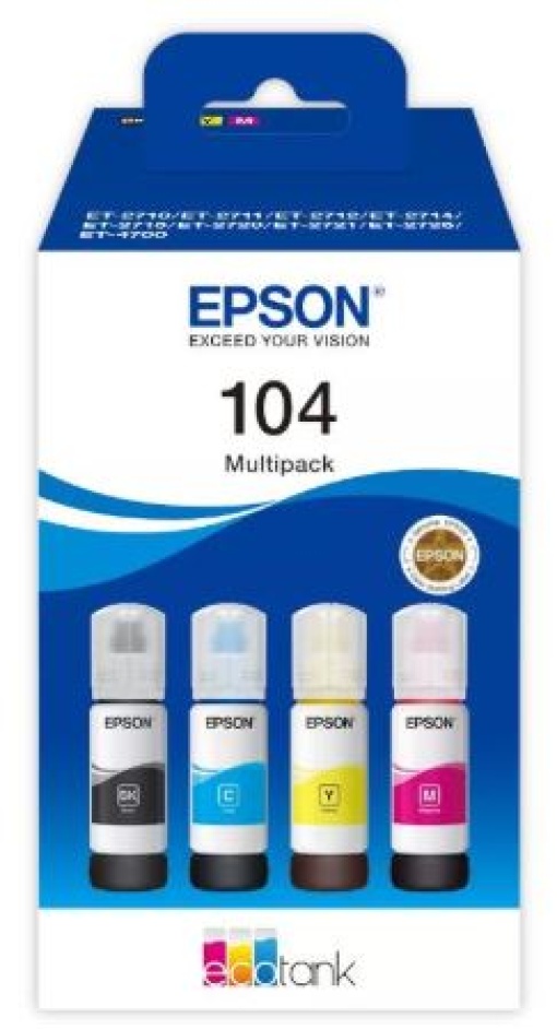 Tinteiro Epson 104 Pack 4 Cores (C13T00P640)