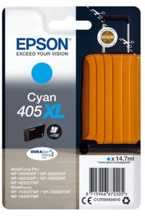 Tinteiro Epson 405XL Azul C13T05H44010 14,7ml 1100 Pág