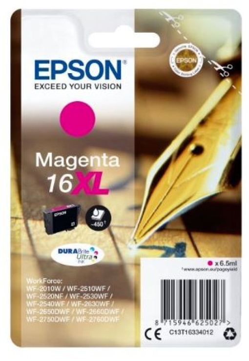 Tinteiro Epson WF2010/2510/2520/2530 Nº16XL Alta Capacidade Magenta 