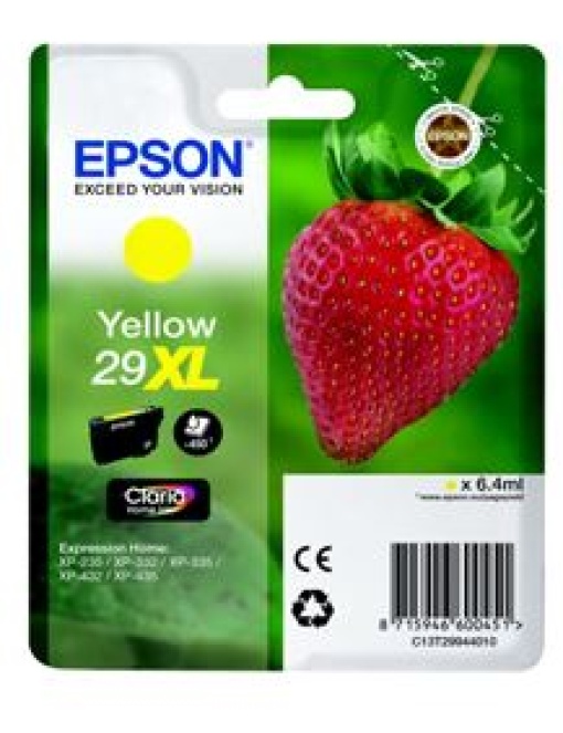 Tinteiro Epson Expression Home XP330/XP435 Nº29XL Amarelo