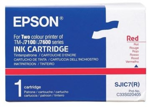 Tinteiro Epson SJIC7 Vermelho (C33S020405) 