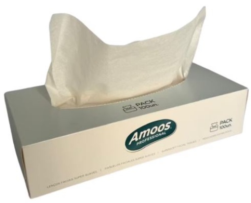 Lencos Faciais Amoos Cosmetic Cube 2F 70un
