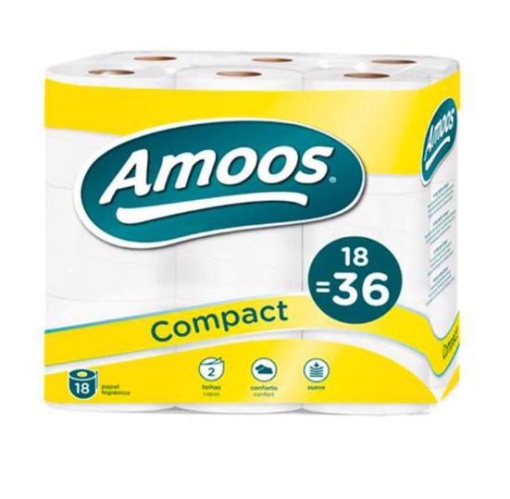 Papel Higienico Domestico Amoos Aloe Vera Deco 3Fls 20mt Pack 42rolos