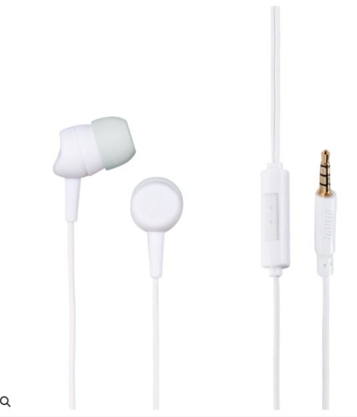 Auriculares In-Ear Jack 3.5mm Kooky Branco