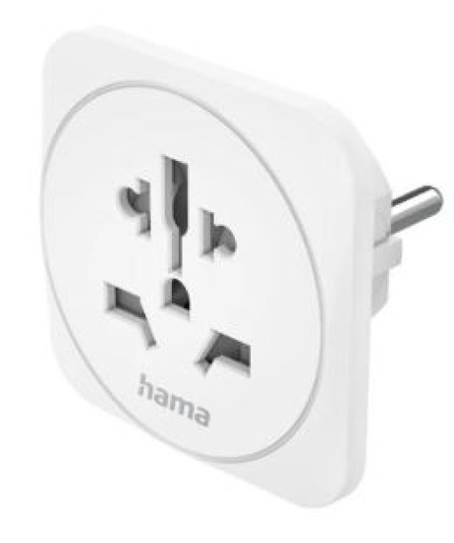 Adaptador Corrente Viagem Universal Branco