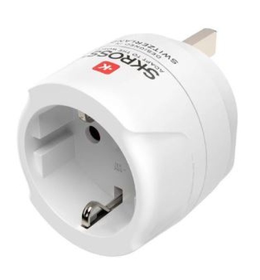 Adaptador Corrente Viagem Type-G Branco