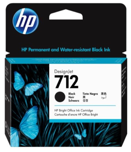 Tinteiro HP 712 Preto 3ED71A 80ml