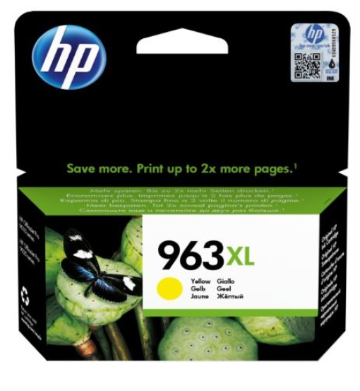Tinteiro HP OfficeJet Pro 9010 (3JA27A) Nº 963XL Amarelo