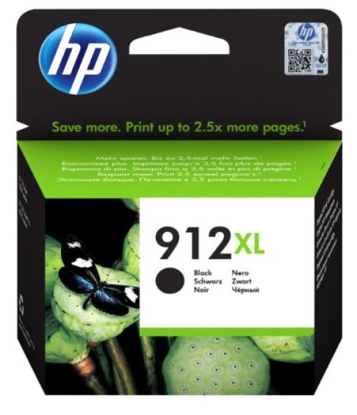 Tinteiro HP OfficeJet Pro 8020 (3YL84A) Nº 912 XL Preto