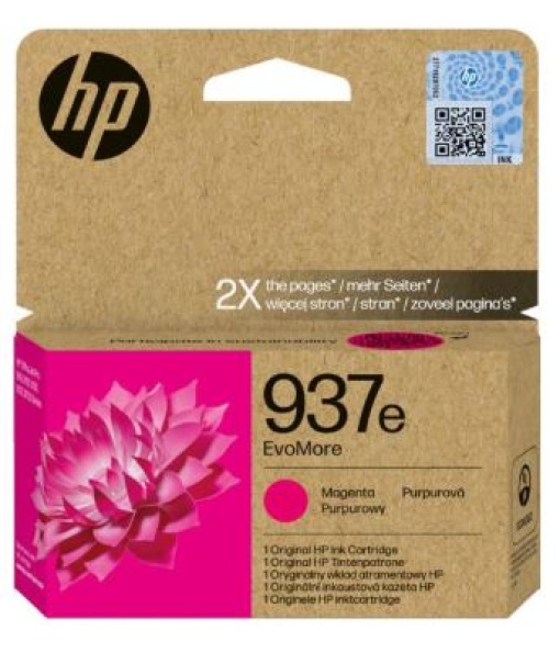 Tinteiro HP 937e Magenta 4S6W7N 1650 Pág