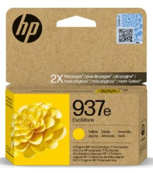 Tinteiro HP 937e Amarelo 4S6W8N 1650 Pág