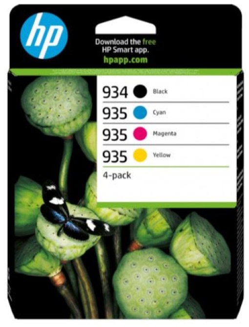 Pack Tinteiros HP 934/ 935 Preto/ Cor 6ZC72A 10ml/ 4.5ml