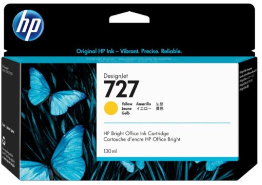 Tinteiro HP 727 Amarelo B3P21A 130ml