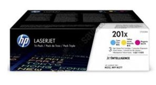 Toner HP Laserjet 201X (CF253XM) Azul+ Magenta + Amarelo Pack 3cores