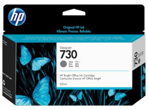 Tinteiro HP 730 Cinzento P2V66A 130ml