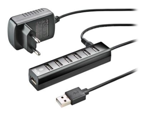 HUB 7 Portas USB 2.0 com Power e Interruptores Separados