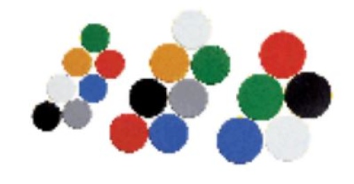 Magnetos Redondos 30mm Sortido Cx.10uni (Bi-Office)