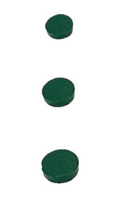 Magnetos Redondos 25mm Verde Cx.10 (Bi-Office)