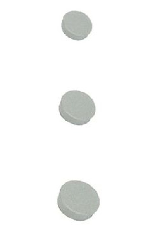 Magnetos Redondos 25mm Cinza Cx.10 (Bi-Office)