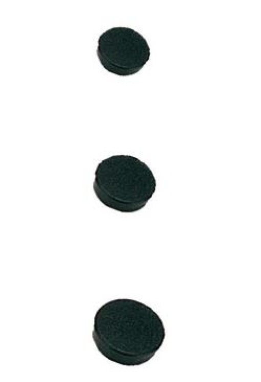 Magnetos Redondos 25mm Preto Cx.10 (Bi-Office)