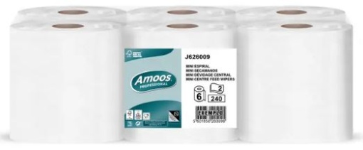 Rolo Mini Espiral Amoos Professional 2Fls (240S) 60mt Pack 6uni