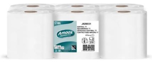 Rolo Espiral Amoos AET Alta Absorçao 2F (210S)  62mt Pack 6uni