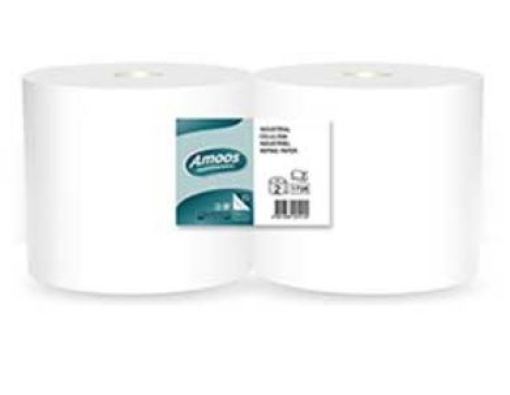 Rolo Industrial Amoos TNT/Airlaid 1F (394S) 130mt Pack 2uni