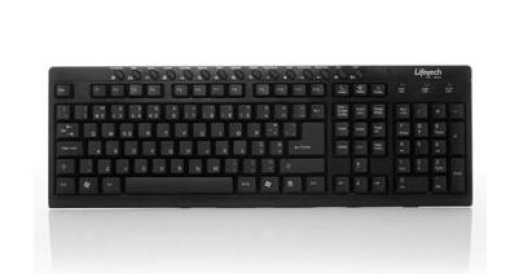 Teclado Lifetech Basic C/Fio USB Preto