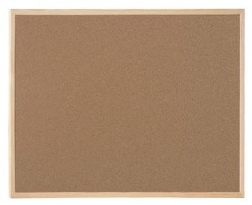 Quadro Cortiça 600x400 Aro Pinho Natural (Bi-Office)