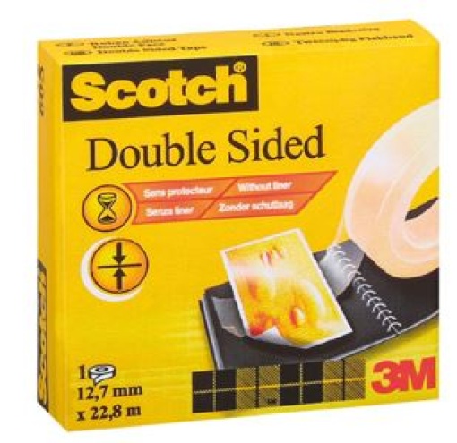 Fita Adesiva Dupla Face Scotch 3M 12,7mmx22,8m