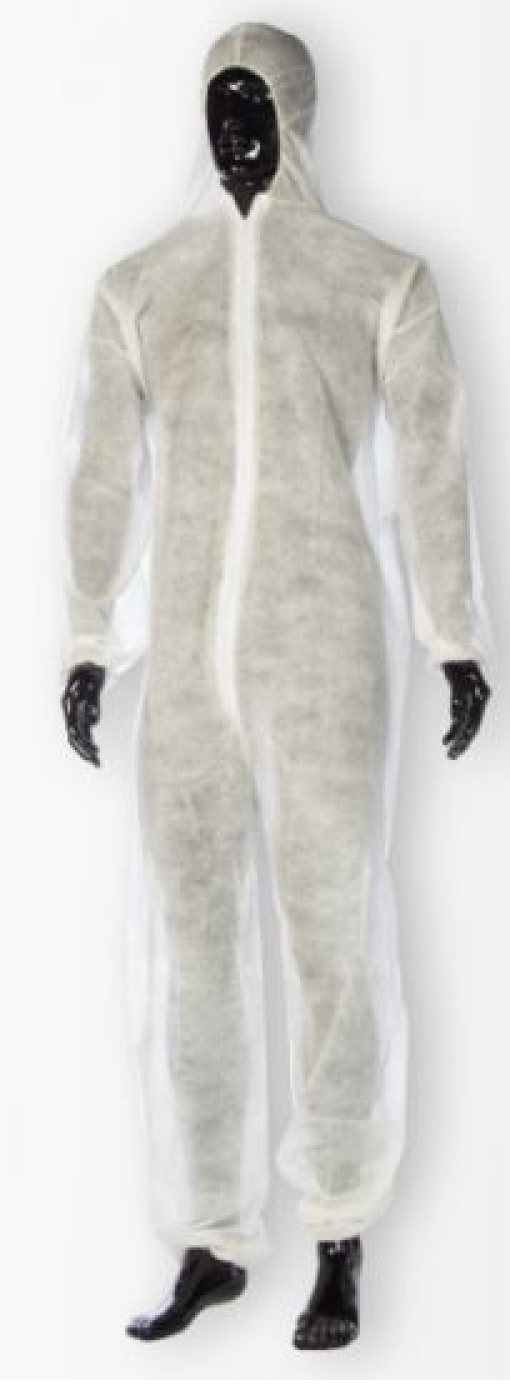 Fato Macacao Proteçao C/Capuz TNT PP 30gr Cuatrogasa Emb.10un 