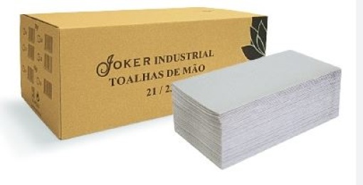 Toalha Mao Zig-Zag Reciclada Joker 1F 20x21 (20mc x130uni) Cx.2600un