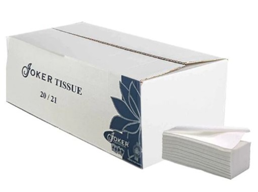 Toalha Mao Zig-Zag Tissue Joker 1F 20x21 (15mc x174un) Cx.2610un