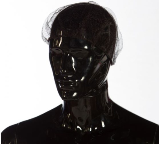 Touca Rede Nylon 15gr Cuatrogasa Preta Emb.100un 