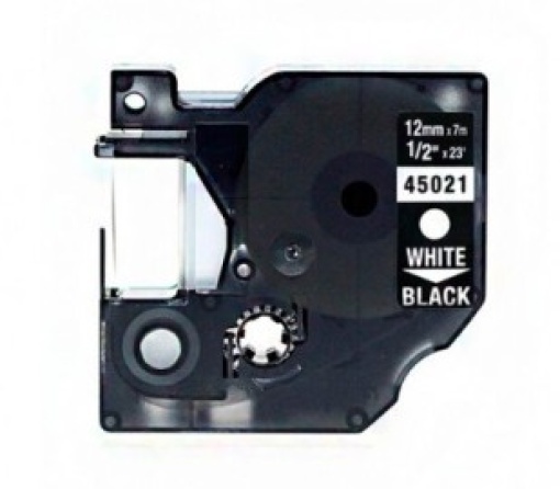 Fita Gravaçao Compativel Dymo D1 12mmx7m Preto/Transparente (S0720500) (45010)