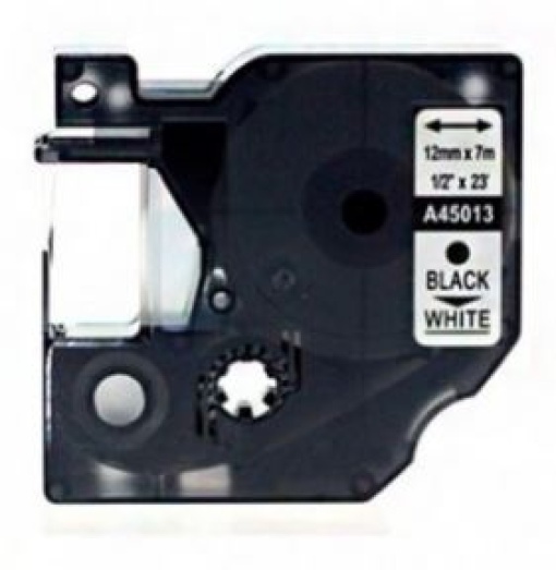 Fita Gravaçao Compativel Dymo D1 12mmx7m Preto/Branco (SO720530) (45013)